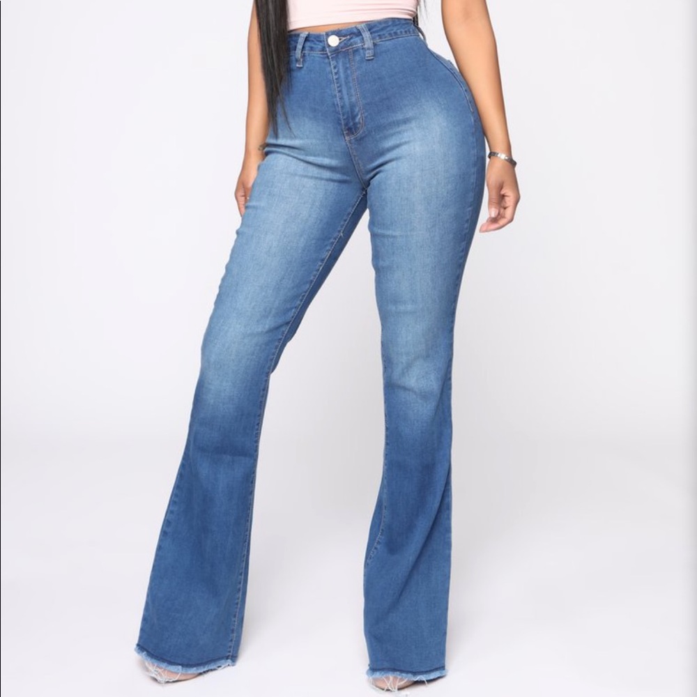 Fashion Nova High Waist Flare Jeans